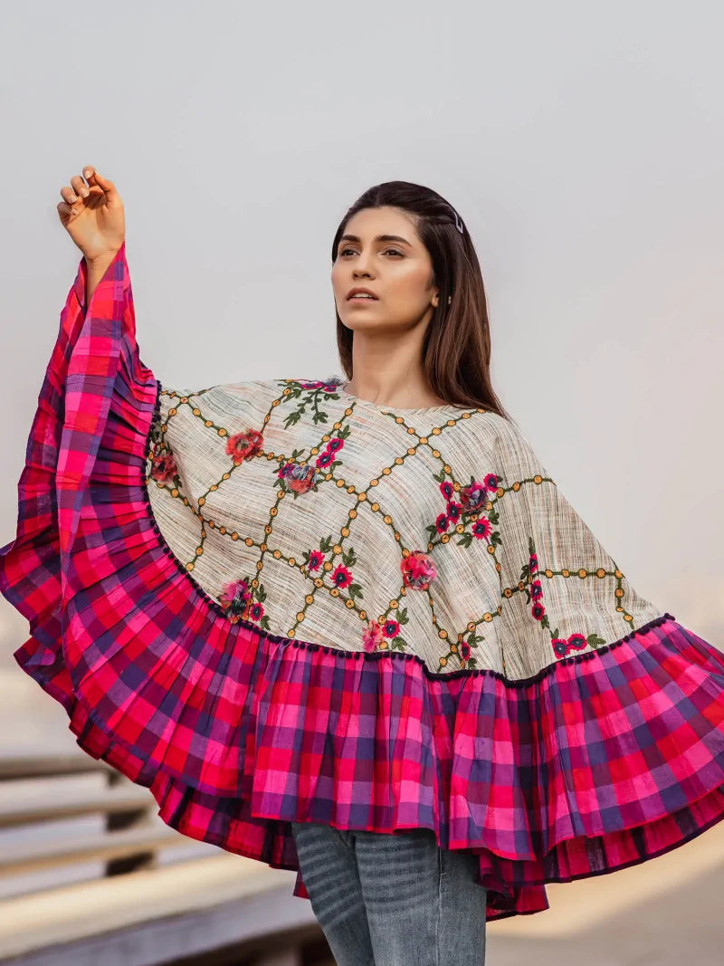 Fancy poncho top sales