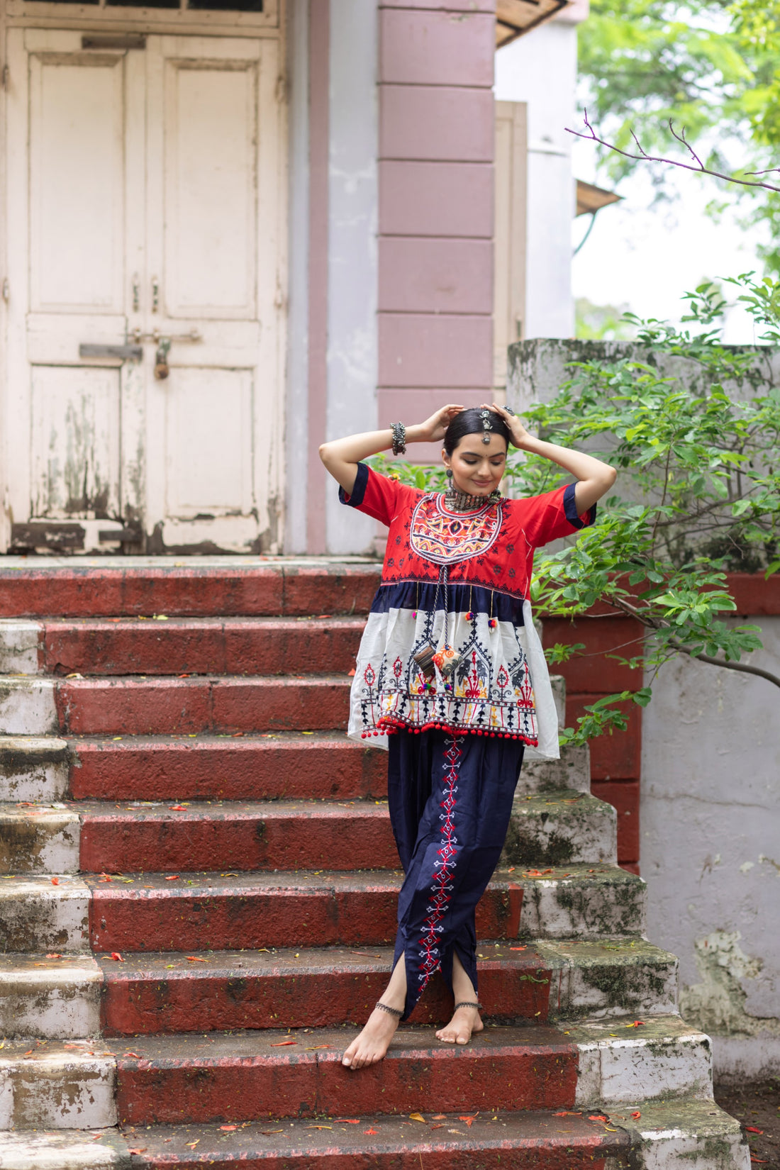 "Kathputli Kedia,  TraditionalKedia,Traditional wear,NavratriFashion,navratri wear, garba wear,FestiveOutfis,EthnicWear,Navratri Outfit,Garba Dress,Dress Garba,Dress Navatri,tulip pant,women wear,ColorfulKedia,Garba Clothes    "